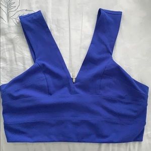 Blue dynamite crop top. Can be dressy or casual!